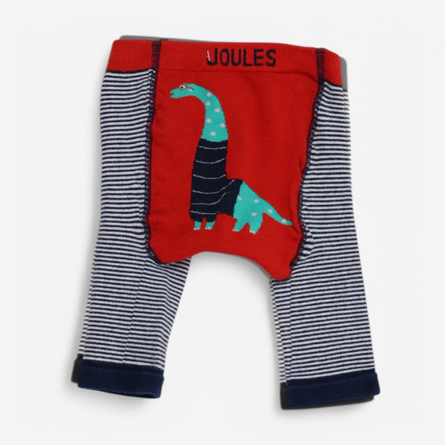 Knit Leggings navy stripe smart dino