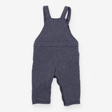 Dungaree Vertical Navy Strips and Car with Bear 