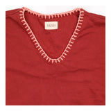 Sweatshirt Burgundy Contrast Stitch Cotton