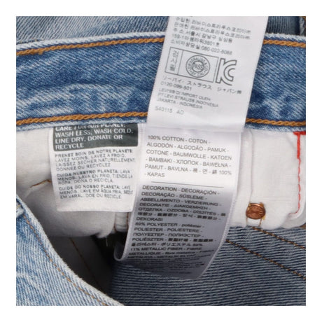 501 Logo Tape Side Stripe Denim Shorts
