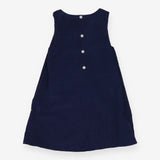 Cord Dress Navy with Geese