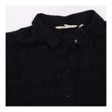 Charcoal Textured Short Sleeve Relaxed Button Thro