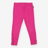 Leggings Cerise Pink with Flower Buttons