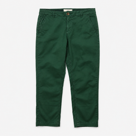 Cropped Chino Trousers Bay Leaf Green
