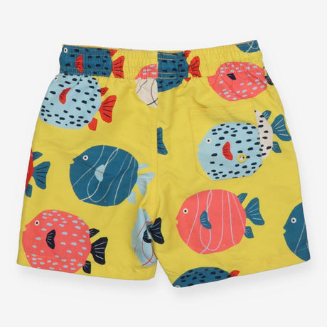 Swim shorts yellow fishes 