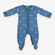 Sleepsuit blue rainbow clouds