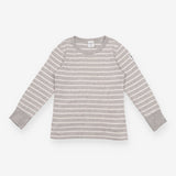 Grey and white stripe T-shirt