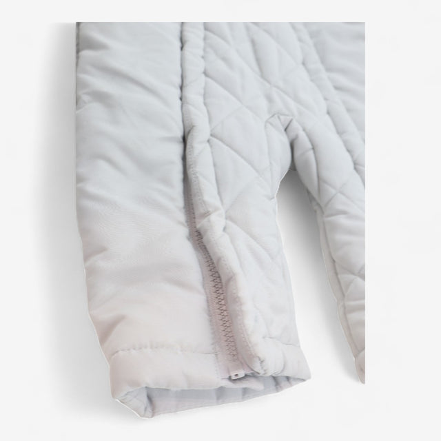 Grey Fleece Lined Footless Pramsuit 