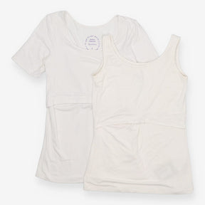 Maternity Nursing T Shirt & Vest Top 2 Pack Basics