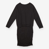 Dress Black Jersey Long Sleeve Midi