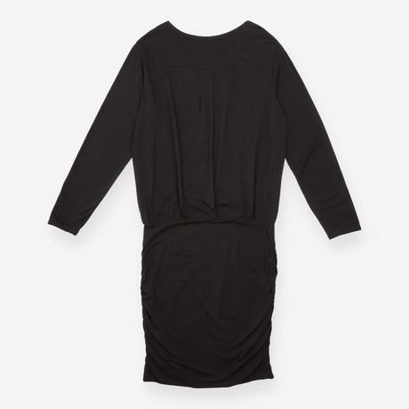 Dress Black Jersey Long Sleeve Midi