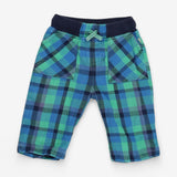 Joggers blue checked with pockets