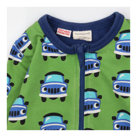 Green Cars Sleepsuit