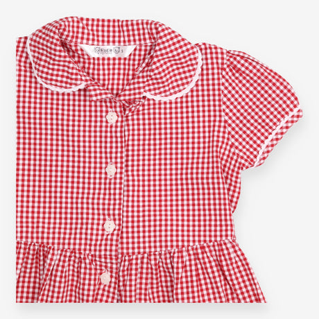 Girls Red School Dresses 2 Pack