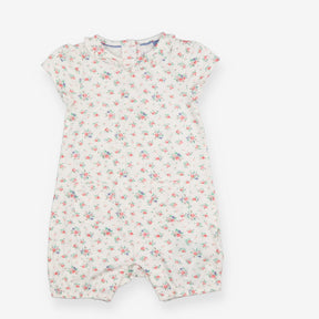 Romper white pink florals 
