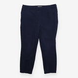 Boden Navy Blue Stretch Cotton Tapered Trousers Si