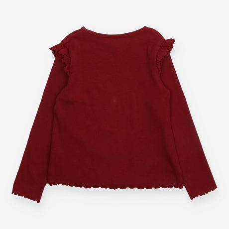 Burgundy Ribbed Long Sleeve