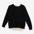 Sandro Black Keyhole Back Knit Sweater – Cashmere 