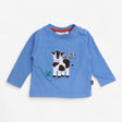 T-shirt Blue Udderly Adorable Cow