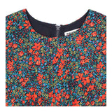 Floral Zip-Back Midi Dress