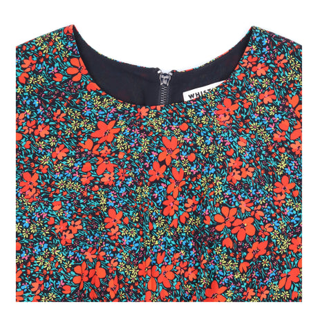 Floral Zip-Back Midi Dress
