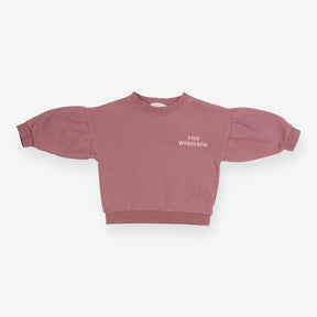 Sweatshirt dusty pink ''STAY WONDERFUL''