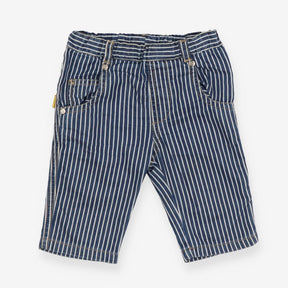 Trousers navy blue white stripe