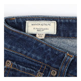 Maison Kitsuné Speckled Mid‑Wash Jeans