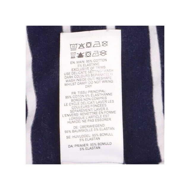 Navy White Stripe Long Sleeve Maternity & Nursing 