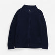 Navy Zip up Knit Cardigan