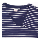 Top Navy Striped Maternity Nursing Long Sleeve