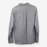 Blue Pinstripe Long Sleeve Cotton Shirt Women's