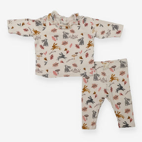 Outfit Woodland Hares LS T-shirt and Leggings
