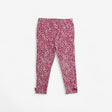 Dark Pink leggings with brown bunny