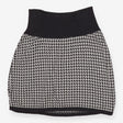Maternity Knitted Skirt Grey and Cream Houndstooth