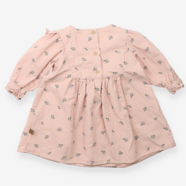 Dress long sleeve pink needlecord berries