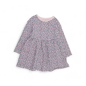 Pink leopard print LS dress