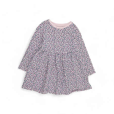 Pink leopard print LS dress