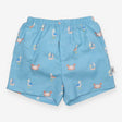 Swim Nappy Short Blue with Seagulls, Boats 