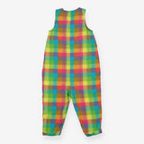 Multicoloured checkered romper