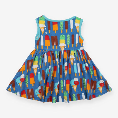 Jersey dress blue with ice creams