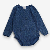 Bodysuit LS blue animal print