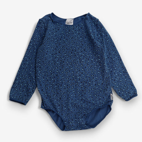 Bodysuit LS blue animal print