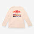 T-shirt long sleeve cream ''RESCUE TEAM''