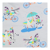Sweater with duck and zebra triathlon print