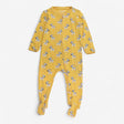 Yellow Zebra Zip up Sleepsuit