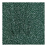 Maxi Dress Green Spot Print Long Sleeve Tiered