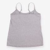 Nursing Vest Grey Cotton Maternity Breastfeeding T