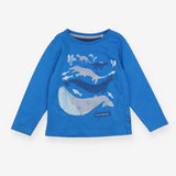 T-shirt Blue Long Sleeve Whale Evolution