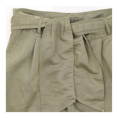 High Waist Belted Wide Leg Trousers Khaki Olive Gr